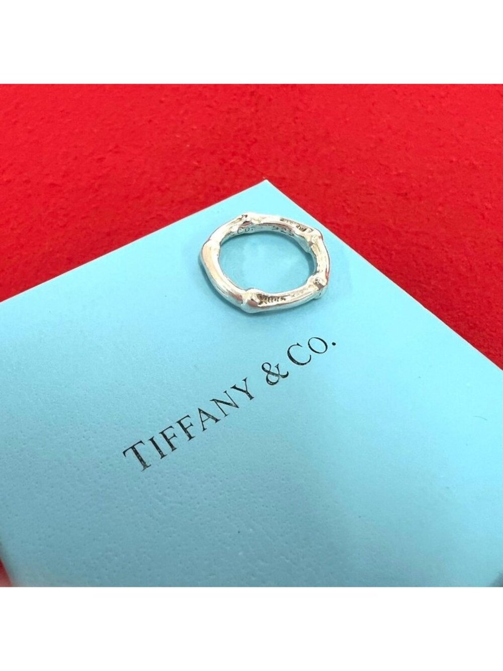 Tiffany & Co Vintage Bamboo Ring 925 Sterling Silver